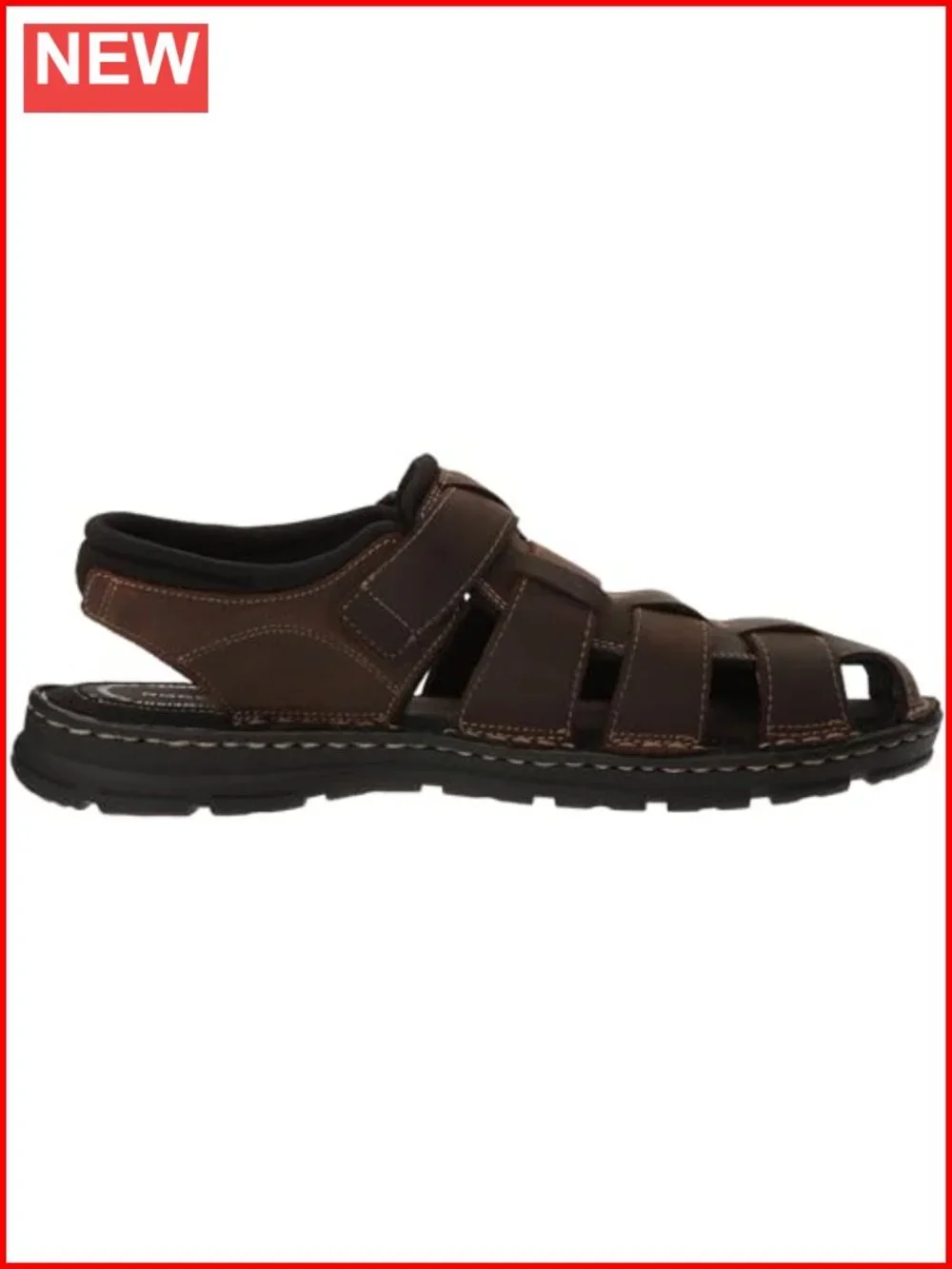 Rockport Men's Darwyn Fisherman Sandals - Leather - Shock Absorption
